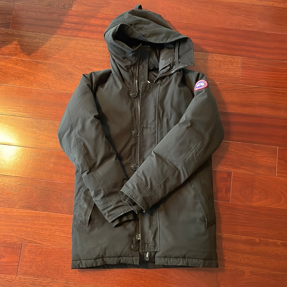 Mens Black Canada Goose Langford Parka